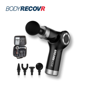 Massagepistol TRAVEL sort med rejsetaske fra Body RecovR