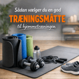 Sådan vælger du en god træningsmåtte til hjemmetræningen